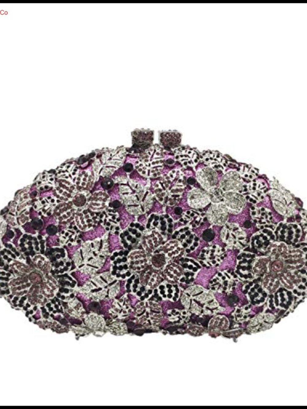 Crystal Flower Clutch Purse Mini Evening Bag Formal Wedding Party